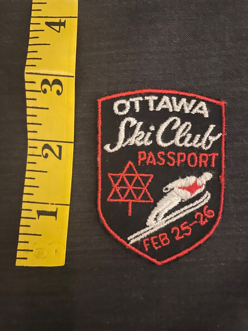 Vintage Skiing Embroidered PATCHES Hat Jacket Old School NOS Etsy