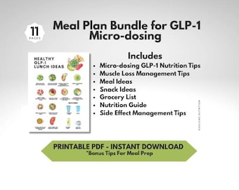 GLP-1 microdosering voedings- en gewichtsverliesbundel - digitale download