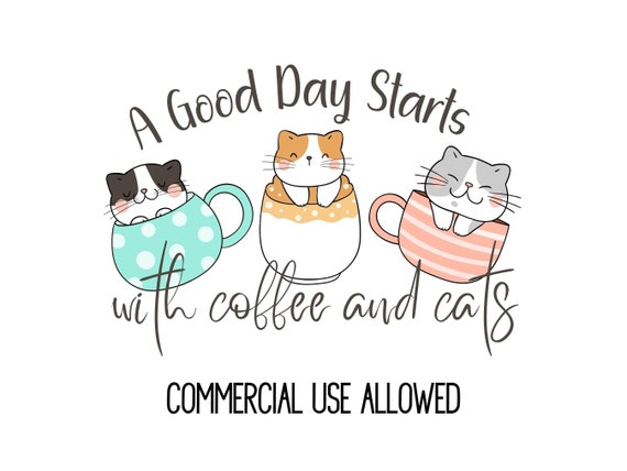 A Good Day Starts With Coffee, Orange Cat Lover Tshirt Gifts A Good Day Starts With Coffee, Orange Cat Lover Tshirt Gifts