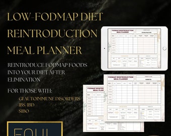 Low FODMAP Diet Reintroduction Meal Planner