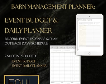 Horse Event Budget & Daily Planner: Pages from the Equestrian Planners