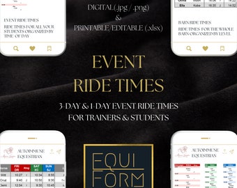 Event Ride Times Chart