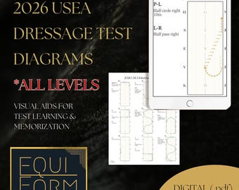 2026 USEA Dressage Test Diagrams - ALL LEVELS