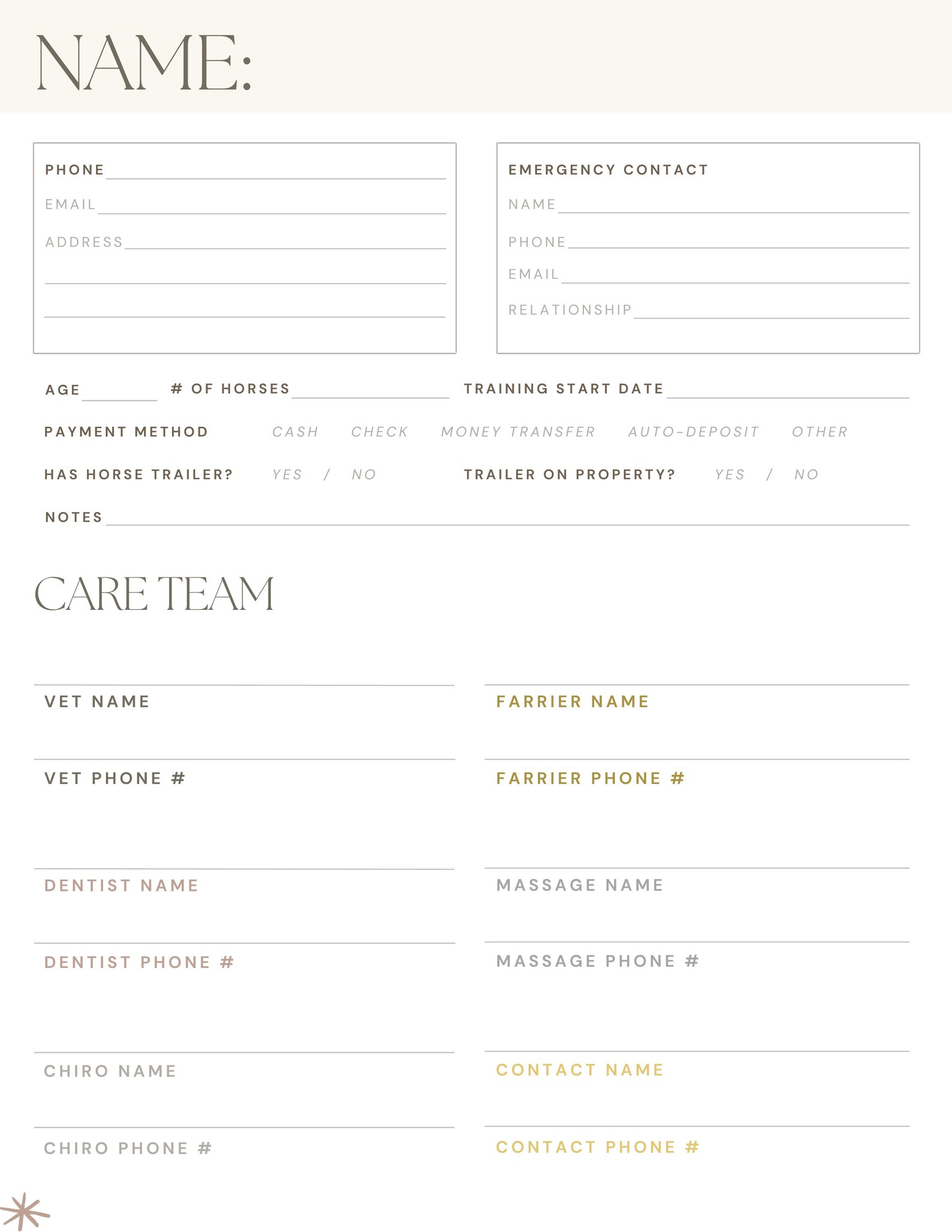 2023 Equine Riding Instructor Planner Etsy