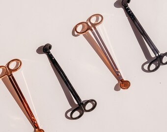 Kerzenpflege, Rosegold Dochtschneider, schwarzer Dochtschneider, Kerzenzubehör, Geschenke für Kerzenliebhaber