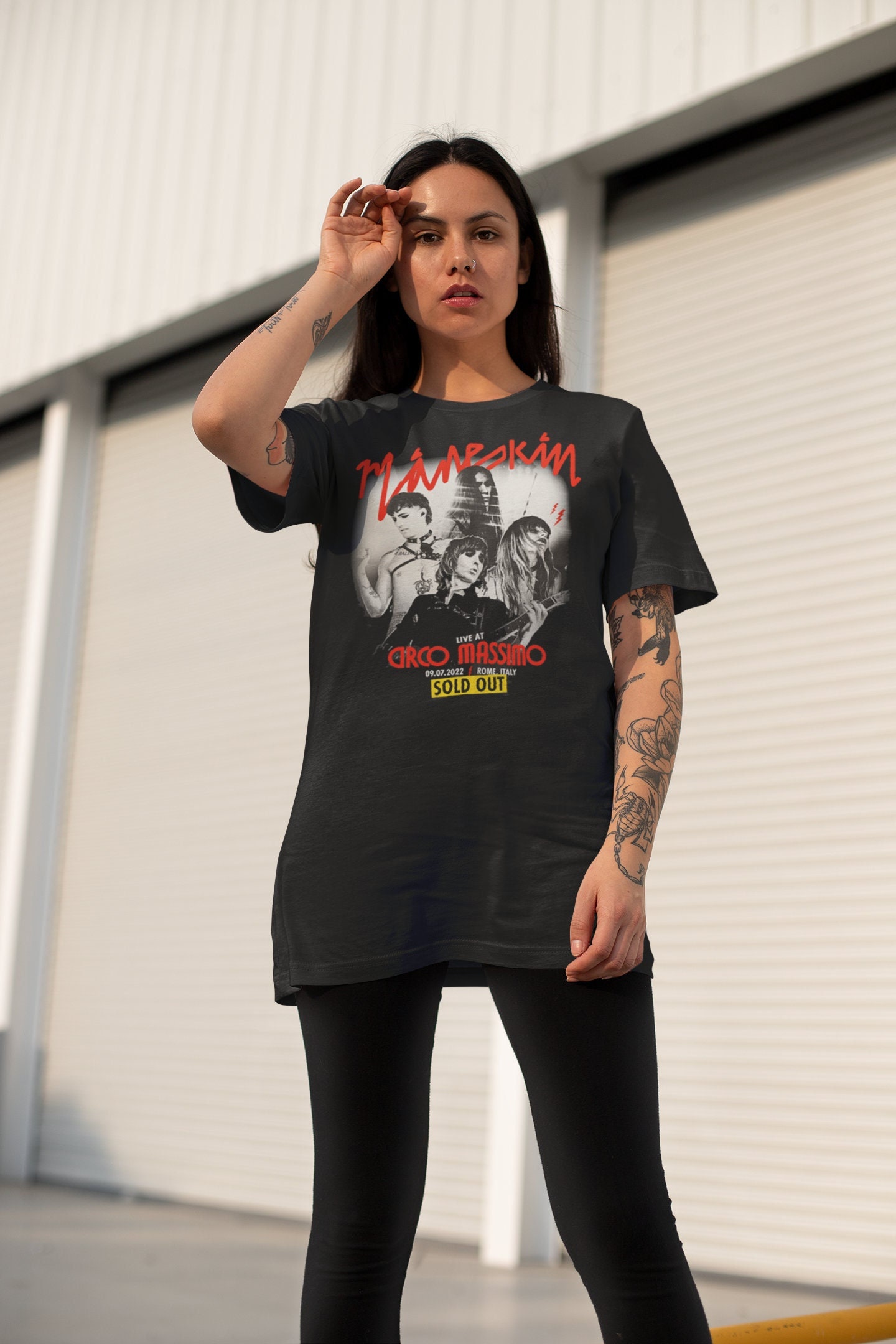 Discover Maneskin live at Circo Massimo Rome t shirt