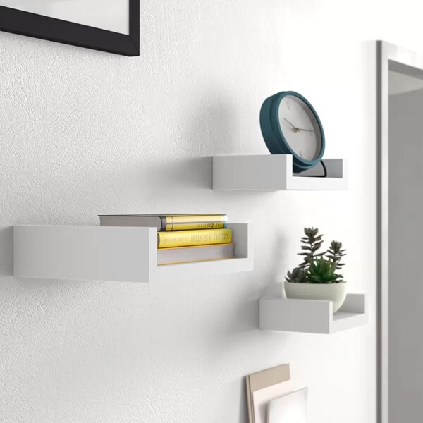 White Floating Shelves Etsy