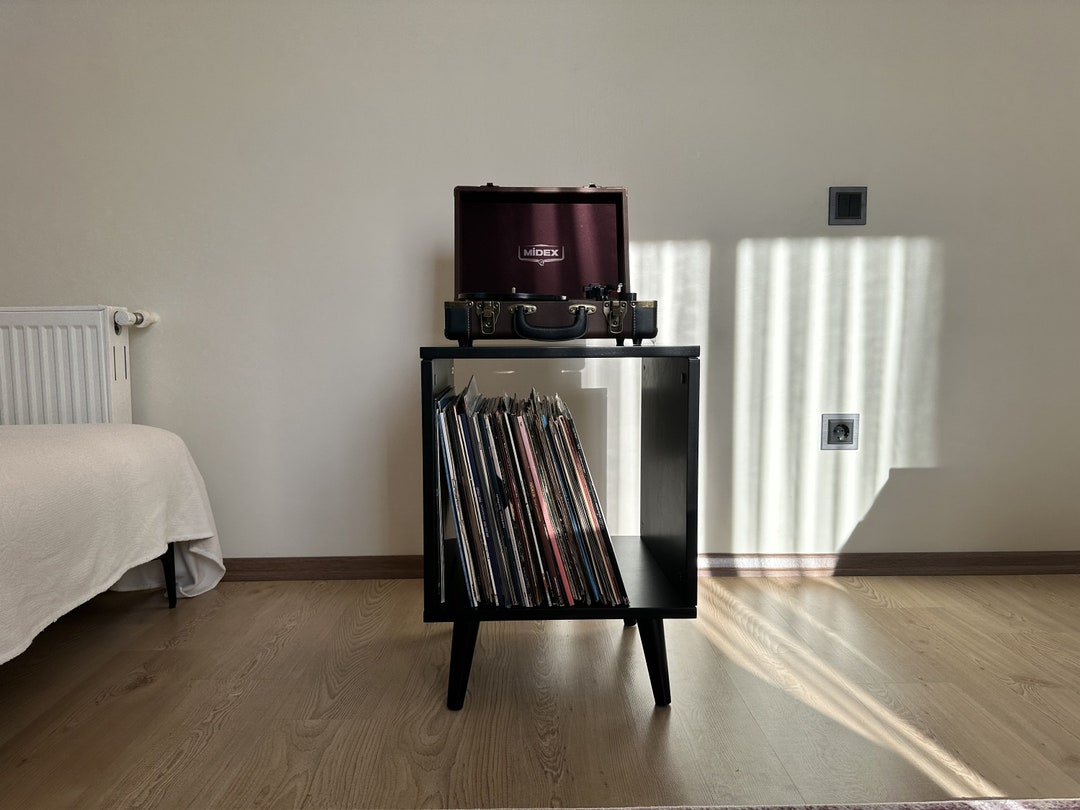 Custom Vinyl Console the Vinyl Storage End Table Record Etsy
