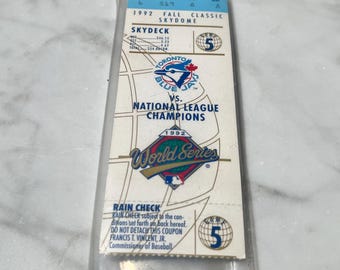 Toegangsbewijs Toronto Blue Jays, 1992 World Series, Game 5 in Toronto