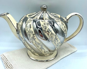 Sadler Silver Lustreware Teapot Made in England