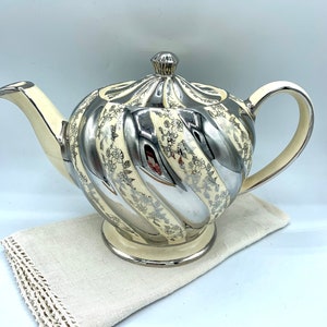 Sadler Silver Lustreware Teapot Made in England