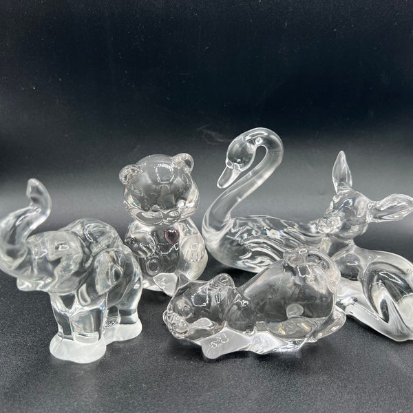 Figuras de animales / pisapapeles de vidrio transparente Fenton - Elección