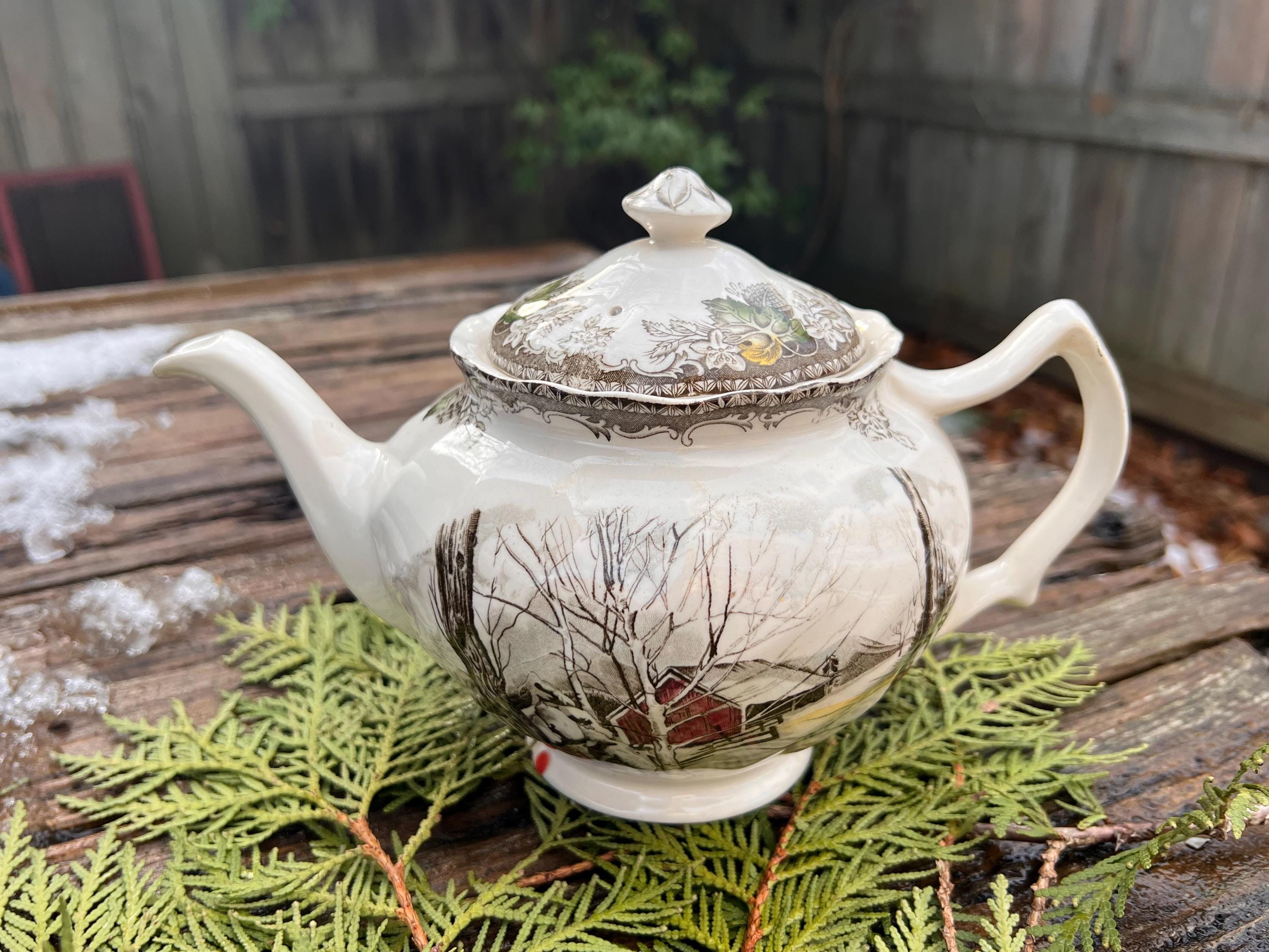 Village Teapot - Etsy UK