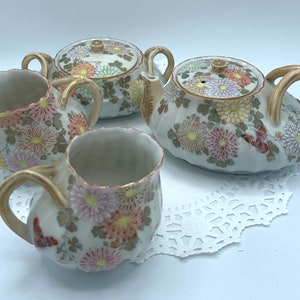 Tea Set, Ashley A. Vantine & Co Nippon Porcelain, Rare Antique Tea Set