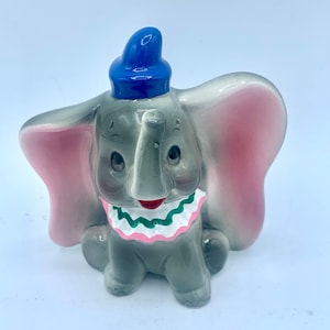 Dumbo the Elephant, Walt Disney Productions, Ceramic Figurine, Vintage Original