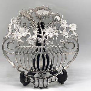 Piero Maestri Silverunderlägg, 4 årstidsdesign, EP-zink, Tillverkad i Italien, #B327