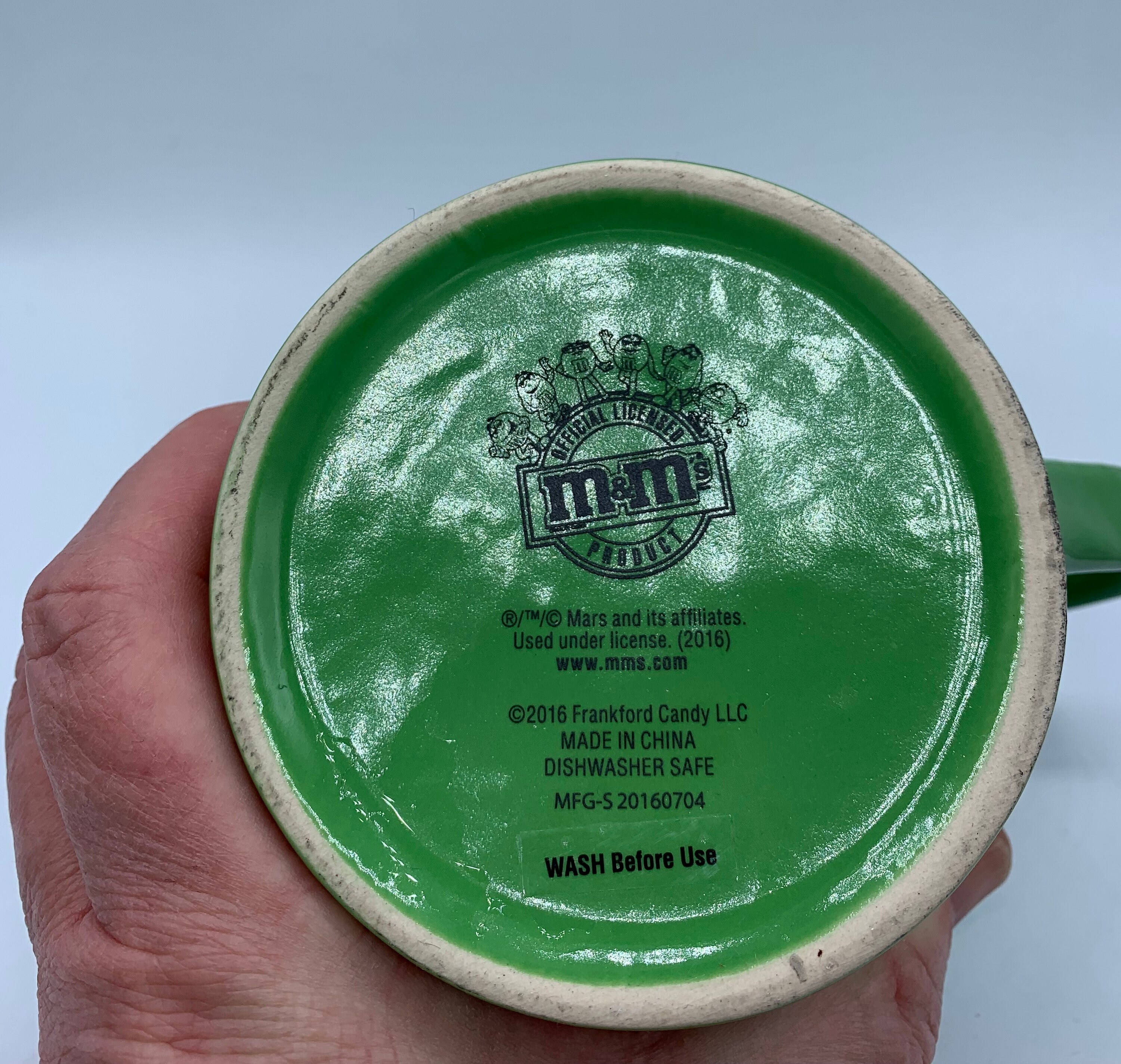 Ms Green, Original M&ms Green Female Face Mug, Discontinued