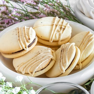 Mocha Ganache Alfajor Cookies
