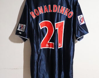 Vintage PSG Paris Saint Germain Heimtrikot 21 Ronaldinho Nike Trikot