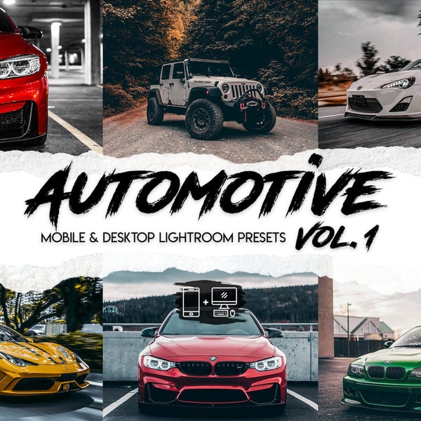 31+ Automotive Lightroom Presets, 15 Desktop Presets, 16 Mobile Presets