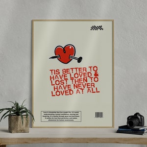 Love Poster, Vintage Art, Wall Decor Gift, Retro Gifts, Love Art, Birthday Gift, Edgy Art Print, Vintage Wall Decor, PRINTABLE Wall Decor