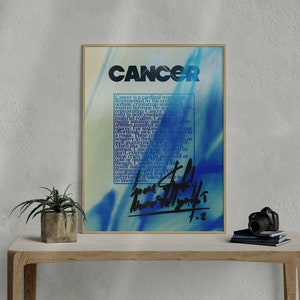 Cancer Zodiac, Astrology Art, Astrology Gifts, Zodiac Gifts, Zodiac Art, Birthday Gift, Astrology Art Print, Vintage Wall Decor, PRINTABLE