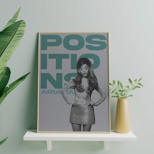 Plakat Ariany Grande - Plakat Ariany - Sztuka ścienna muzyki pop - Wydruk cyfrowy - Prezent - Wydruk pozycji - Wydruk Ariany Grande - Do pobrania