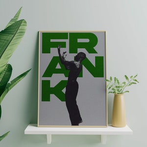 Cartel de Frank Ocean - Cartel de Frank - Arte de pared de música pop - Impresión digital - Álbum - Impresión de cultura pop - Impresión de Frank Ocean - Descargar - Verde