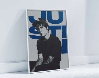 Taie D'oreiller Justin Bieber – Format Standard, Photo Recto, Collection Belieber