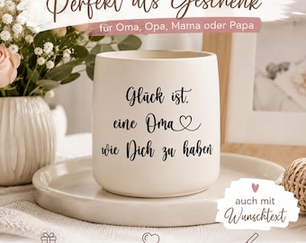 Personalized Happiness Stickers • Gift for Grandma, Mom, Grandpa, Dad • Vinyl Stickers with Sayings • Self-Adhesive Decorative Heart