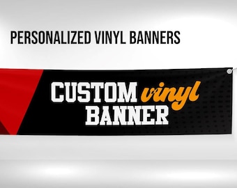Custom Vinyl Business Banner, Personalized Design, Outdoor Sign