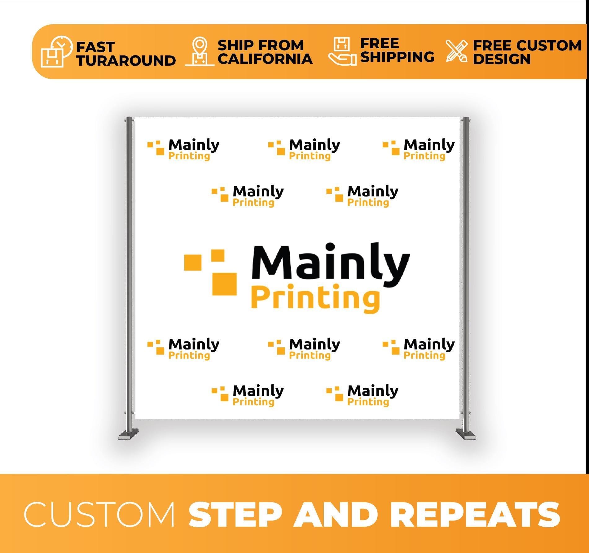 Custom Step and Repeat Backdrop, Logo Banner With Stand - Etsy