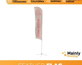 Custom Feather Flag, Business Advertising, Personalized Design