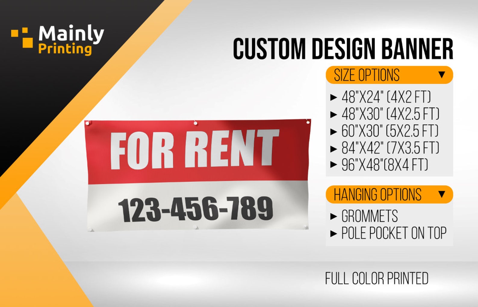 Custom Vinyl Banner, Business Outdoor Sign, for Rent, for Sale - Etsy