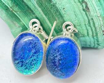 AAA+ Opal Overlay Earrings Handmade Earrings Artisan Jewelry Gift for Her Unique Gemstone Earrings Special Occasion Jewelry Unique Earrings