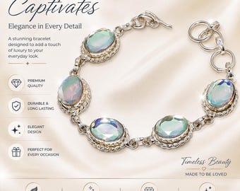 Pulsera de ágata blanca mística AAA, pulsera de piedras preciosas hecha a mano, joyería de ágata blanca, regalo de cristal curativo para mujeres, pulsera elástica con cuentas