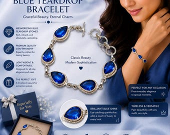 Tanzanite Overlay Bracelet, Handmade Gemstone Bracelet, December Birthstone Jewelry, Silver Bracelet, Gift for Her