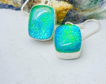 AAA+ Opal Overlay Earrings Handmade Earrings Artisan Jewelry Gift for Her Unique Gemstone Earrings Special Occasion Jewelry Unique Earrings