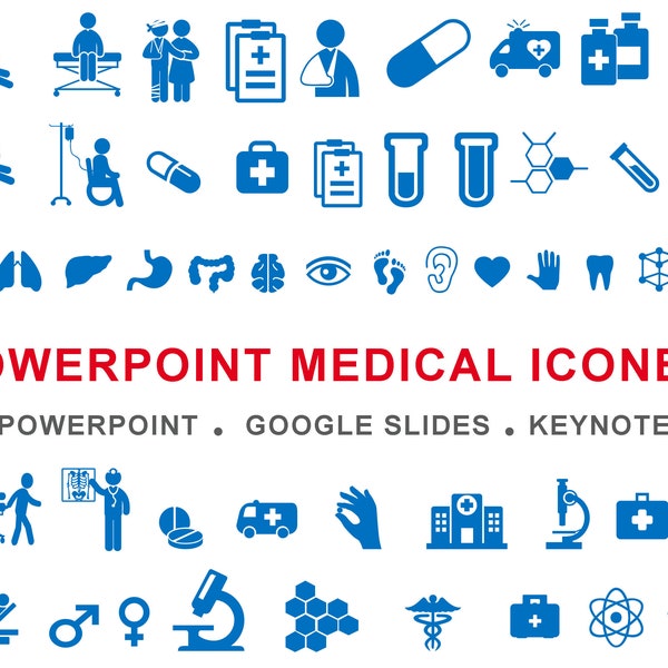 Medical Recolorable Icons, Medical Medical Powerpoint Icons, Recolorable Icons for Powerpoint Microsoft Word, Keynote, Medical Maps, Maps ppt