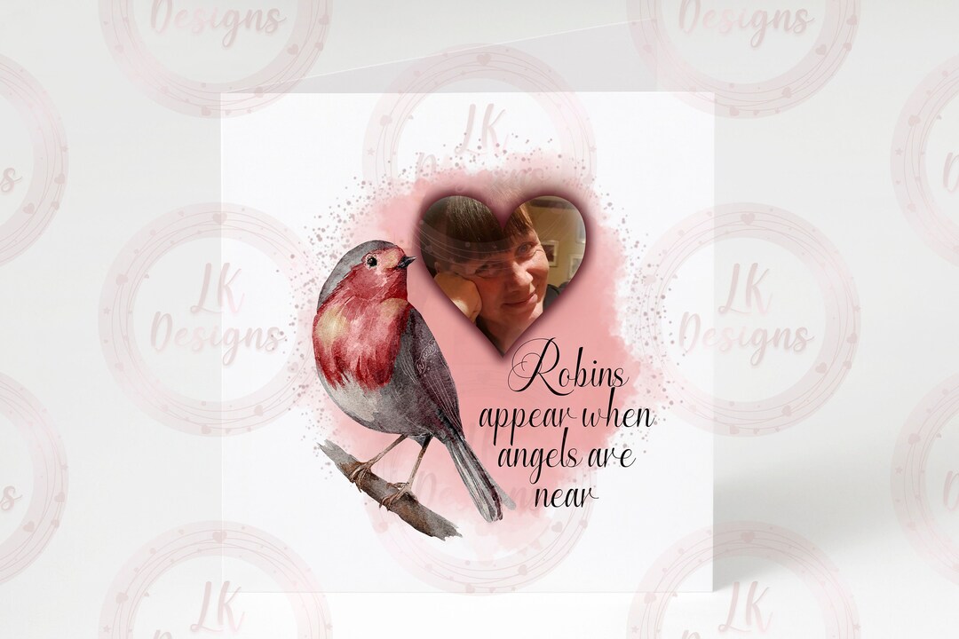 In Memory, Robin, Photo Space, With & Without Text - Png, Sublimation ...