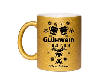 Personalisierte Tasse mit Namen Kaffeetasse Glitzertasse Geschenkidee Geburtstag Weihnachtstasse_0063T