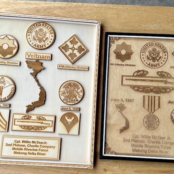 Military Plaque Etsy