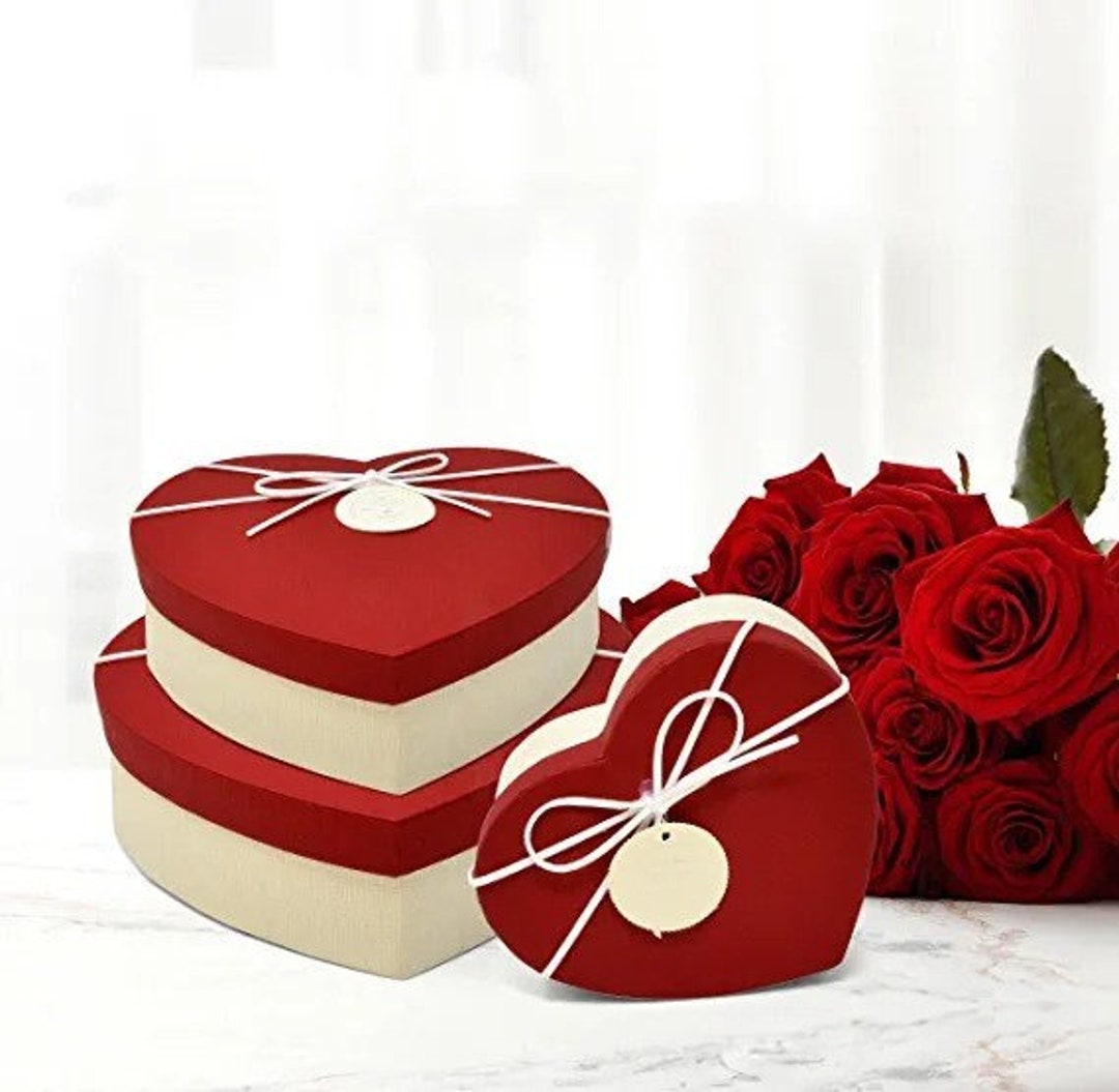 Valentine's Day Heart Shaped Gift Boxesvalentine's Etsy