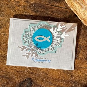 Gepersonaliseerde toegang tot de community – Rose 3D Fish Card | Handgeschreven communicatie met naam