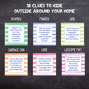 Outdoor Scavenger Hunt for Kids, Printable Birthday Scavenger Hunt for Tweens and Teens, Birthday Treasure Hunt, Scavenger Hunt for Adults image 2