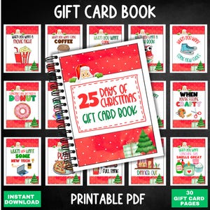 Libro di biglietti regalo di Natale, regalo di Natale stampabile per adolescenti, regalo di Natale per l'università, regalo di Natale per bambini e adulti, regalo di Natale unico