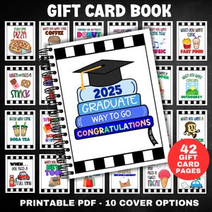 Druckbares Geschenkkartenbuch, College Geschenkkartenbuch, Abitur Geschenk, College Care Paket, personalisiertes Geschenk