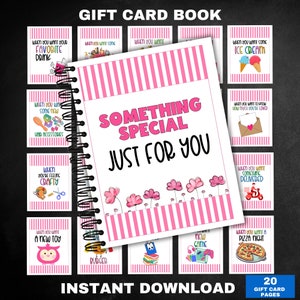 Druckbares Geschenkkartenbuch für Mädchen, Teenager Geschenkkartenbuch, Tween Geschenkkartenbuch, Erwachsenengeschenkkartenbuch, Teen Geburtstagsgeschenk, Geburtstagsgeschenkkarte