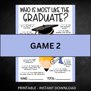 Graduation Games Bundle, Printable Graduation Games, Fun Graduation ...