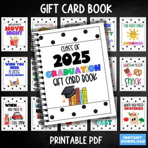 Druckbares Geschenkkartenbuch, College Geschenkkartenbuch, Abitur Geschenk, College Care Paket, personalisiertes Geschenk